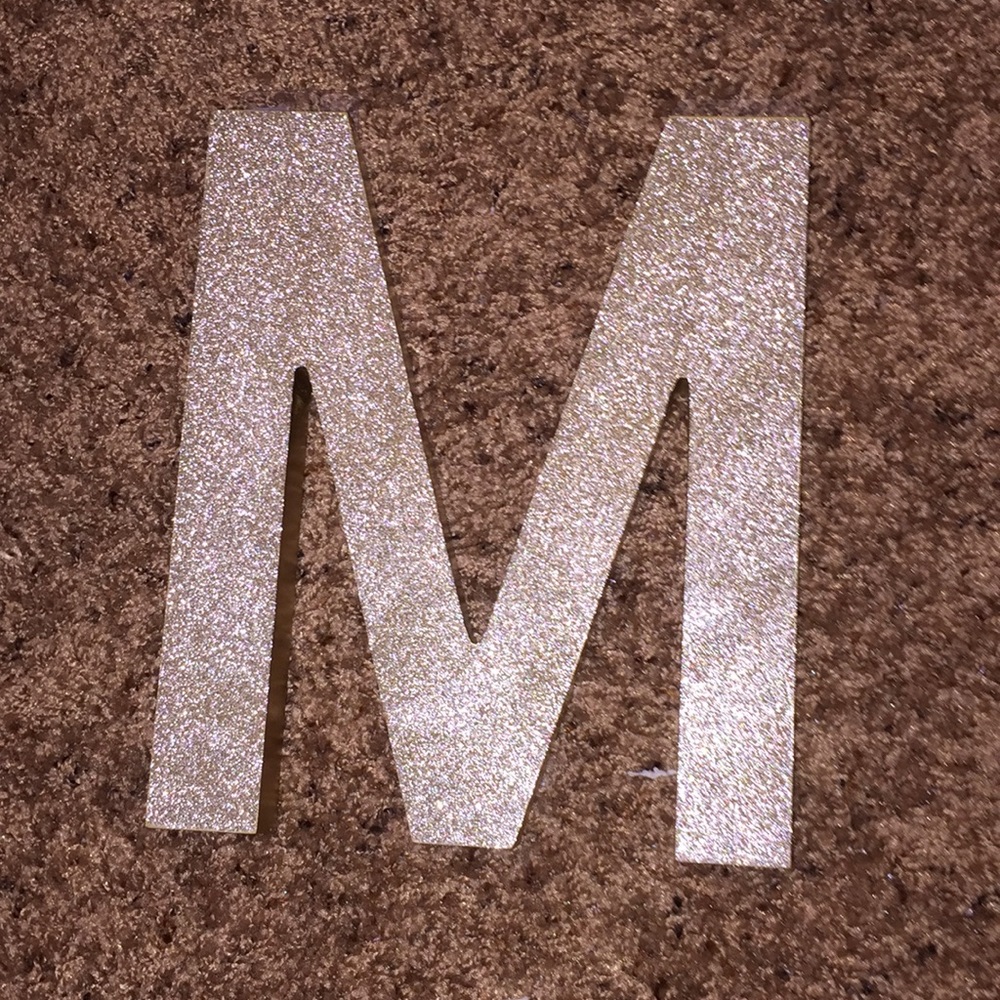 Room Decor Gold Hangable “M”